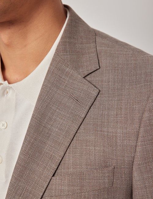 Brown Cotton-Wool Blend Blazer - 1913 Collection-preview