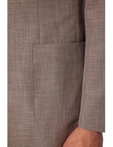 Brown Cotton-Wool Blend Blazer - 1913 Collection-preview2