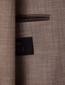 Brown Cotton-Wool Blend Blazer - 1913 Collection-preview3