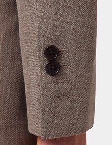 Brown Cotton-Wool Blend Blazer - 1913 Collection-preview7