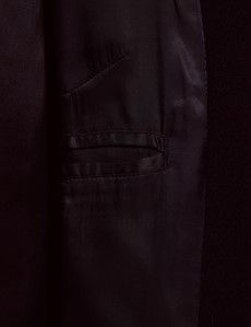 Navy Single Breasted Wool Overcoat-preview5