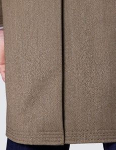 Men's Camel Covert Coat - 100% Wool-preview7