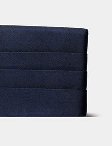 Navy Repp Silk Cummerbund-preview1