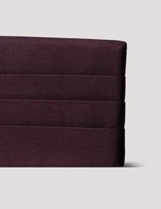 Burgundy Repp Silk Cummerbund-preview1