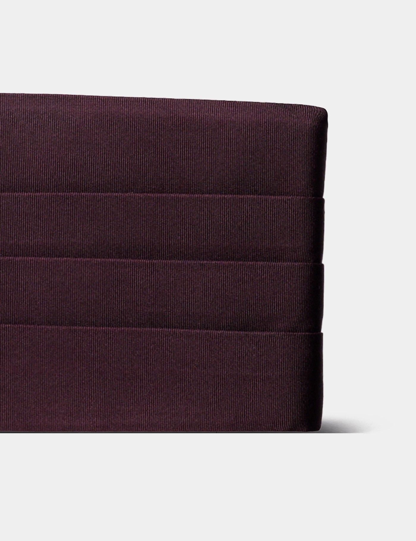Burgundy Repp Silk Cummerbund-preview