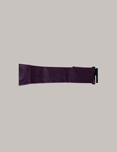 Wine Plain Silk Cummerbund
