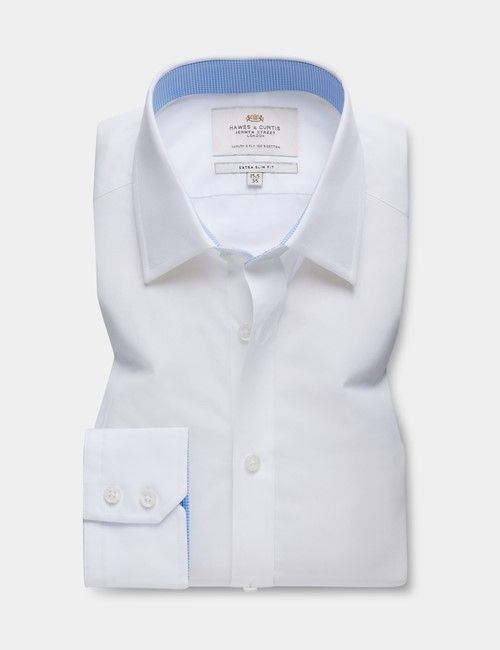 Extra Slim Fit White Shirt - Contrast Detail-preview