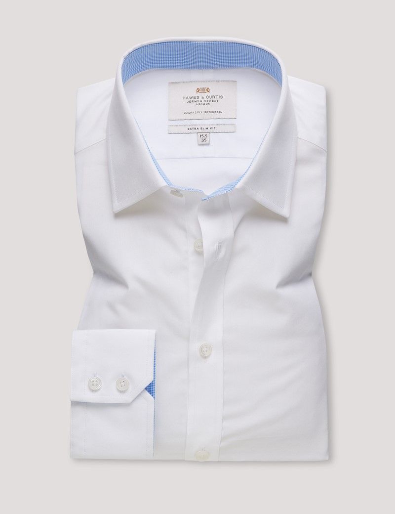 Extra Slim Fit White Shirt - Contrast Detail-preview