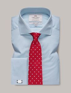 Extra Slim Fit Blue Poplin Shirt
