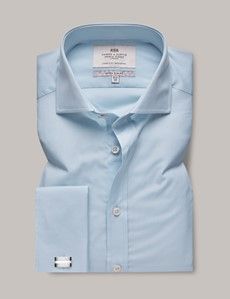 Extra Slim Fit Blue Poplin Shirt
