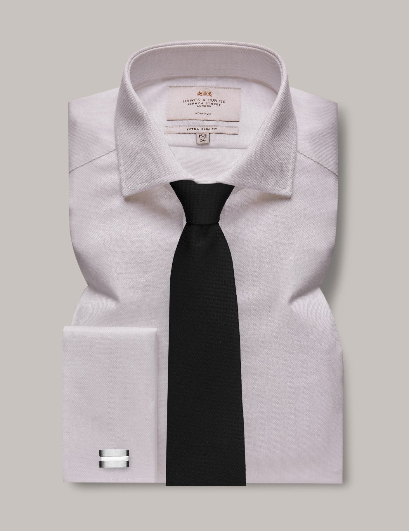 Notch Collar Pique Tee in White main image 1