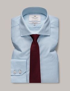Extra Slim Fit Blue Poplin Shirt