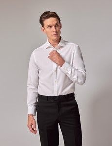 Extra Slim White Poplin Shirt - 110th Anniversary