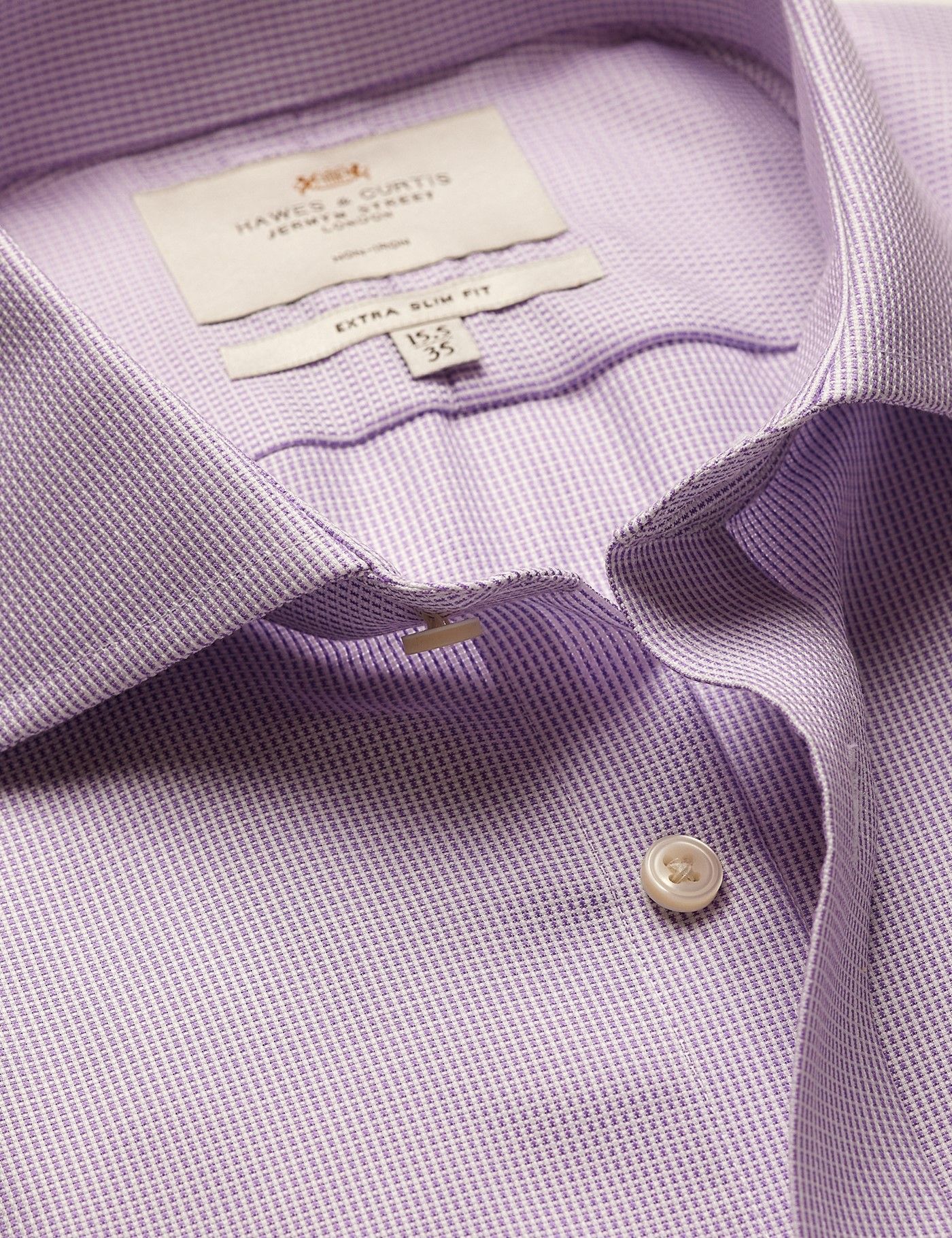 strapless open back dress Men's Regular Fit Cotton Blend Dress Shirt in Lavender  SignatureMenswear