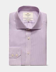 Extra Slim Fit Lilac & White Textured Weave Non-Iron Shirt