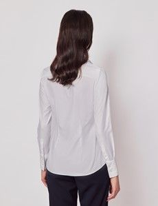 White Twill Fitted Executive Shirt-preview3
