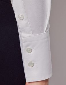 White Twill Fitted Executive Shirt-preview4