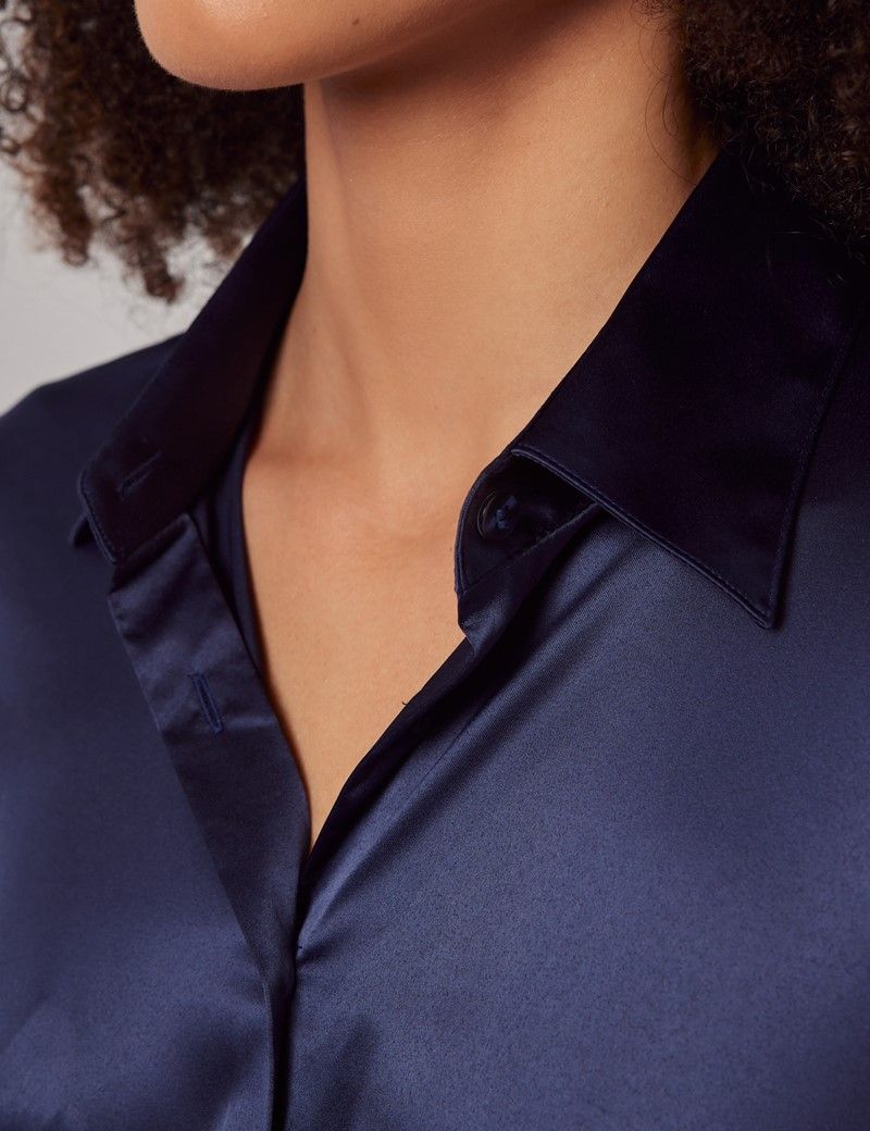 Fitted Navy Shirt-preview
