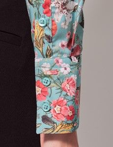 Green & Red Floral Fitted Shirt-preview3