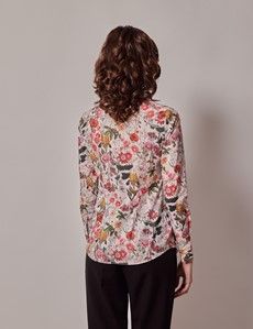 Pink & Green Floral Fitted Shirt-preview4