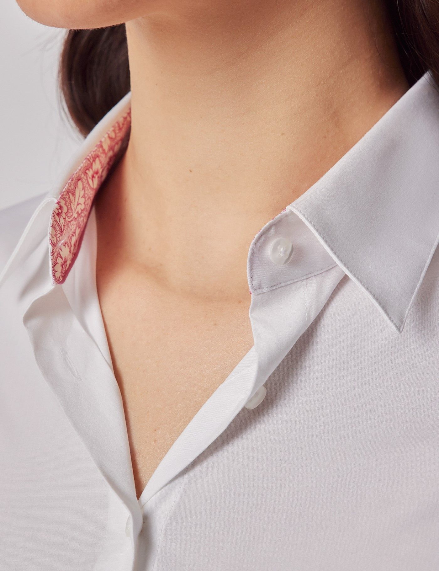 Fitted White Shirt - Contrast Detail-preview