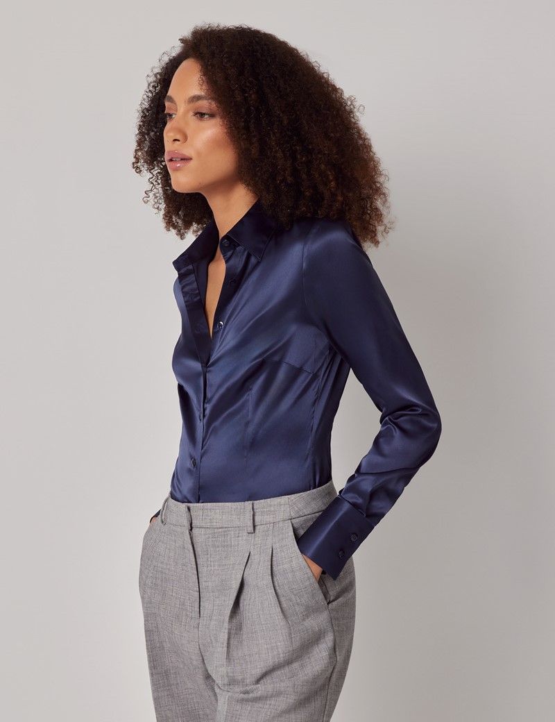Fitted Navy Shirt