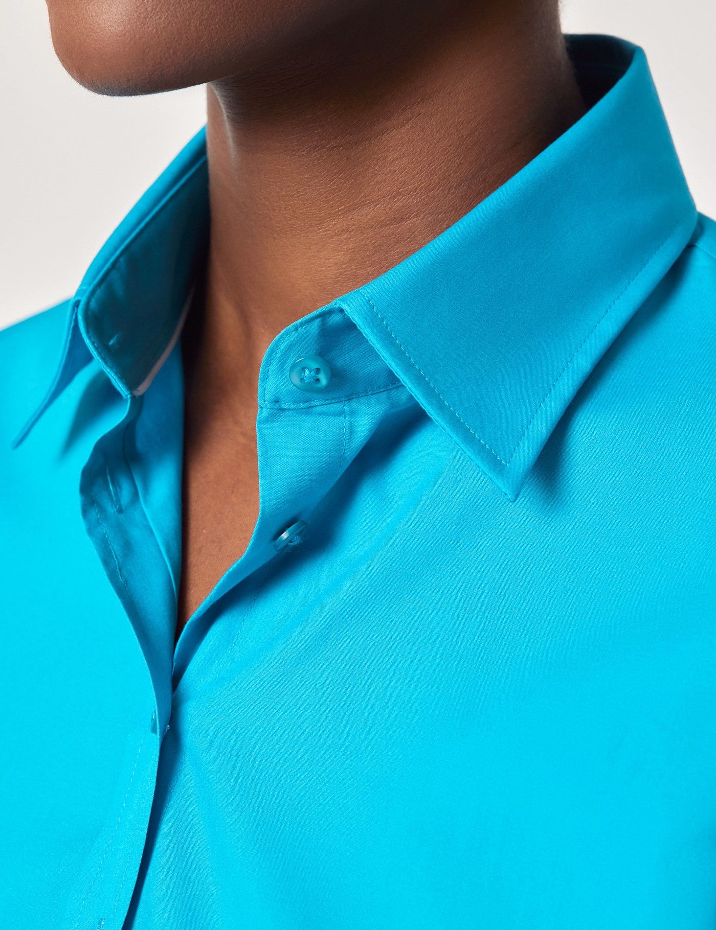 Fitted Turquoise Shirt – Short Sleeve-preview