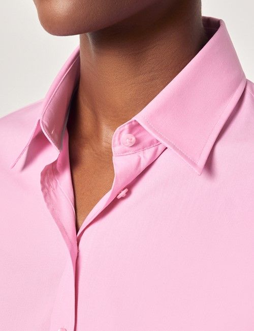 Pink Fitted Short Sleeve Shirt-preview