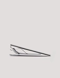 Silver Textured Tie Clip-preview4