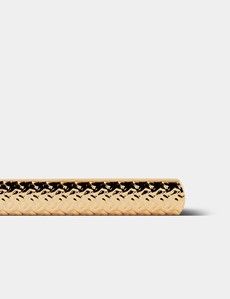 Gold Mesh Textured Tie Clip-preview1