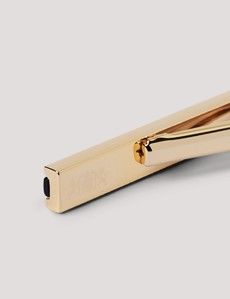 Gold Tie Clip - Black Onyx Detail-preview3