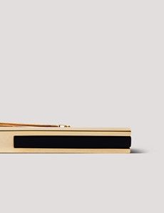 Gold Tie Clip - Black Onyx Detail-preview1