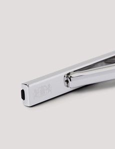 Silver Tie Clip - Black Onyx Detail-preview3