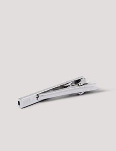Silver Tie Clip - Black Onyx Detail-preview2