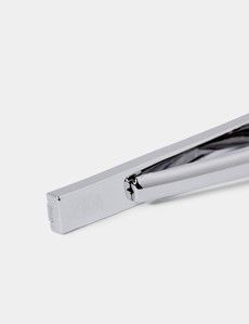 Silver Tie Clip - Mother of Pearl Detail