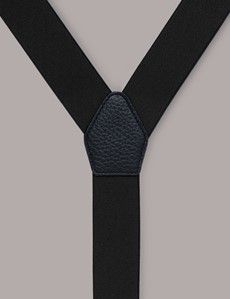 2 in 1 Adjustable Black Suspenders-preview1