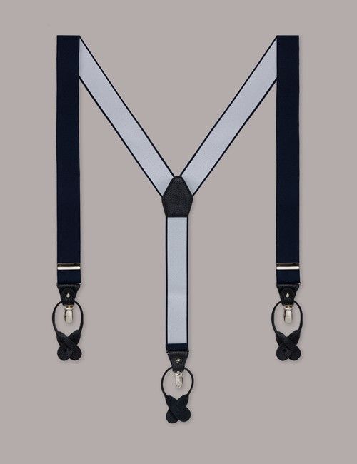 2 in 1 Adjustable Navy Suspenders
