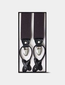 2 in 1 Adjustable Chocolate Brown Braces