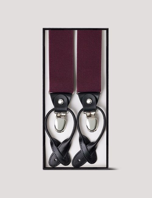 2 in 1 Adjustable Burgundy Braces