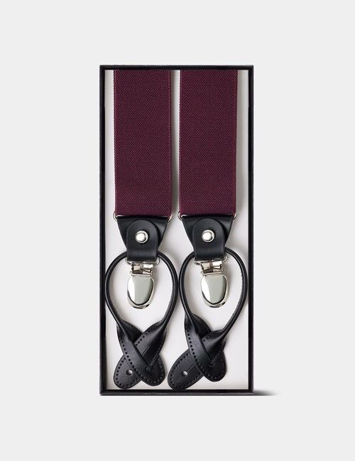 2 in 1 Adjustable Burgundy Braces