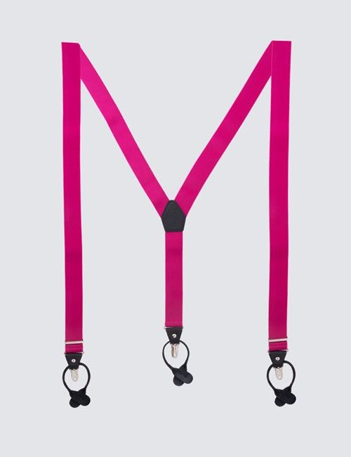 2 in 1 Adjustable Fuchsia Braces