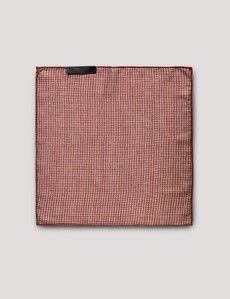 Rust Paisley Italian Silk Pocket Square - 1913 Collection-preview2