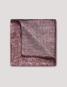 Rose Pink Paisley Italian Silk Pocket Square - 1913 Collection