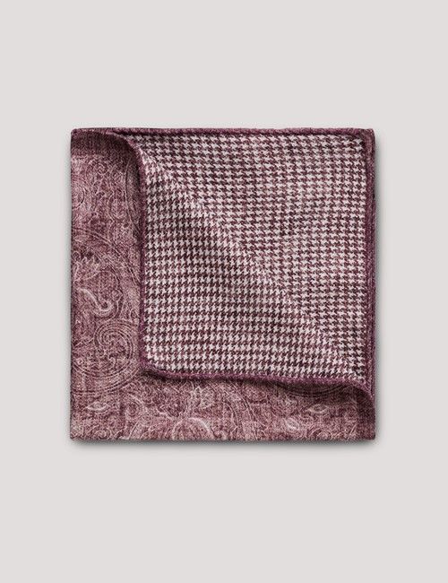 Rose Pink Paisley Italian Silk Pocket Square - 1913 Collection