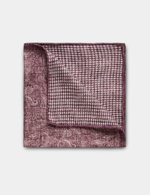 Rose Pink Paisley Italian Silk Pocket Square - 1913 Collection