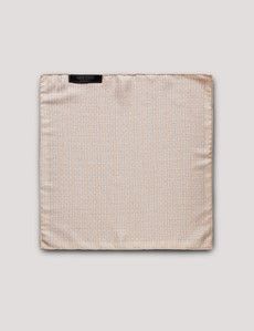 Rust Geo Italian Silk Pocket Square - 1913 Collection-preview2