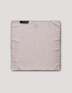 Dusky Pink Geo Italian Silk Pocket Square - 1913 Collection-preview2