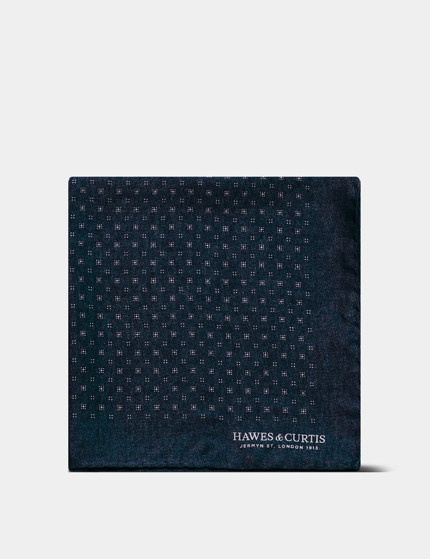 Navy Geometric 1913 Pocket Square