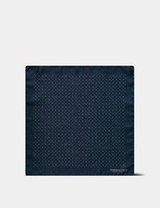 Navy Geometric 1913 Pocket Square