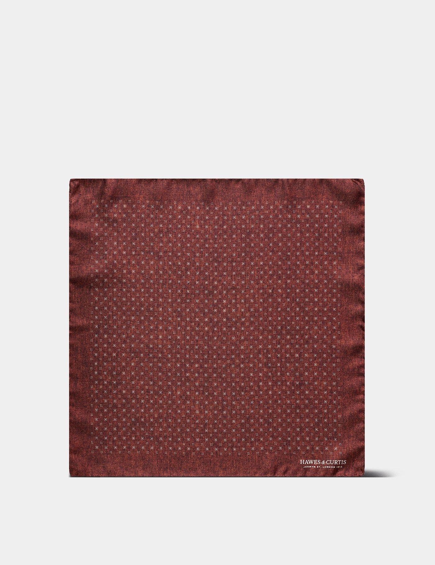 Rust Geometric 1913 Pocket Square-preview